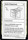 Stack of Paperwork (No PW Symbol)